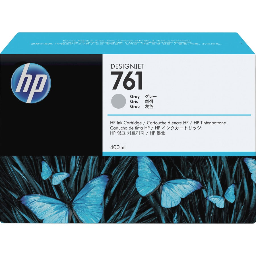 HP 761 (CM995A) Original Inkjet Ink Cartridge - Single Pack - Gray - 1 Each CM995A