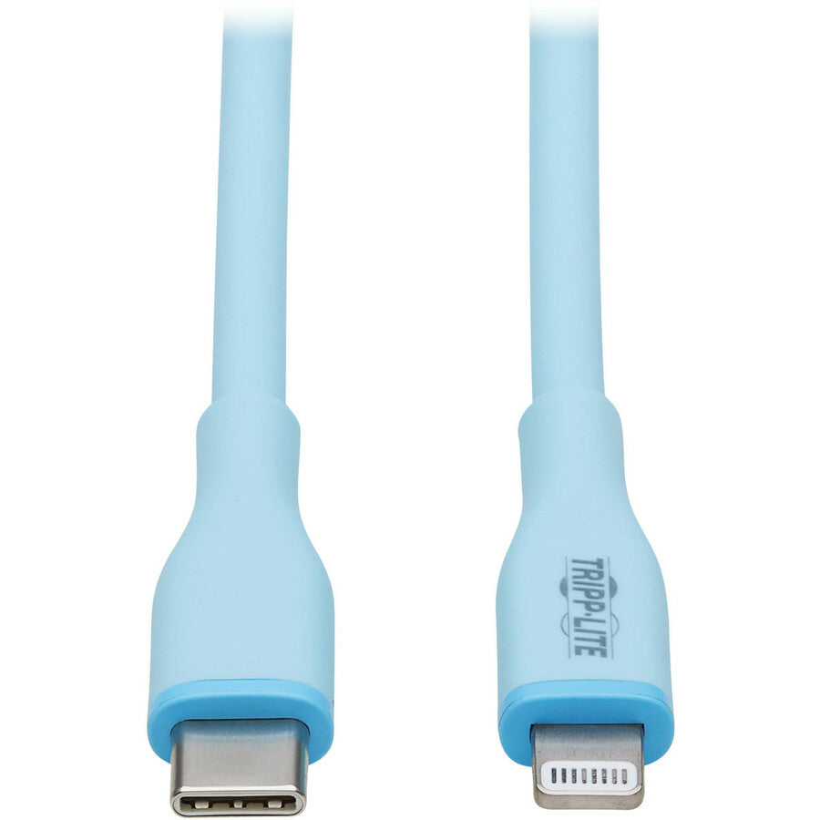 Tripp Lite Safe-IT M102AB-006-S-LB Lightning/USB-C Data Transfer Cable M102AB-006-S-LB