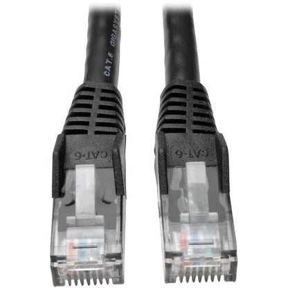 Tripp Lite 15-ft. Cat6 Gigabit Snagless Molded Patch Cable(RJ45 M/M) - Black N201-015-BK