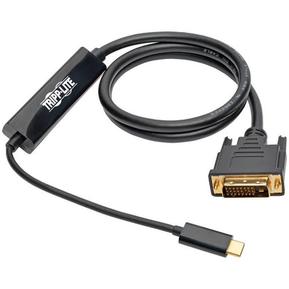 Tripp Lite USB C to DVI Adapter Cable (M/M), 1920 x 1080 (1080p), 3 ft U444-003-D