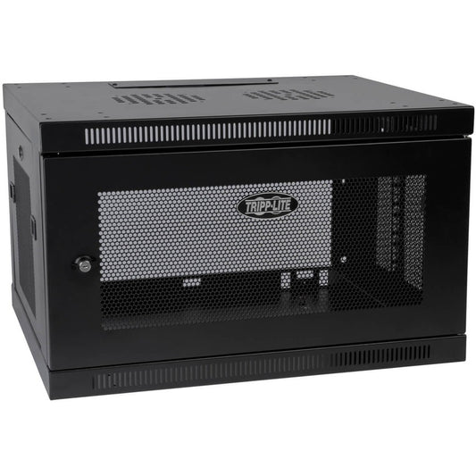 Tripp Lite SmartRack 6U Low-Profile Switch-Depth-Plus Wall-Mount Rack Enclosure Cabinet SRW6UDP