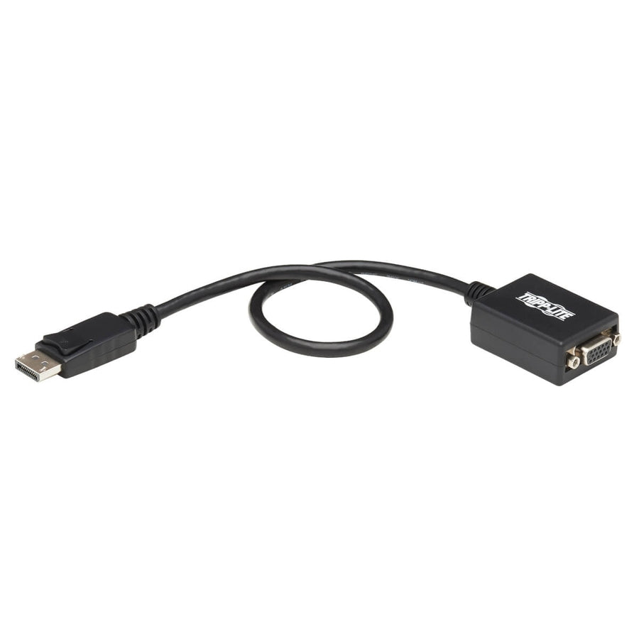 Tripp Lite DisplayPort to VGA Active Adapter - M/F, 1920 x 1200 (1080p), Black, 1 ft. P134-001-VGA