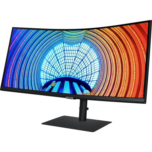 Samsung ViewFinity S6 S34A654UBN 34" UW-QHD Curved Screen LCD Monitor - 21:9 - Black LS34A654UBNXGO