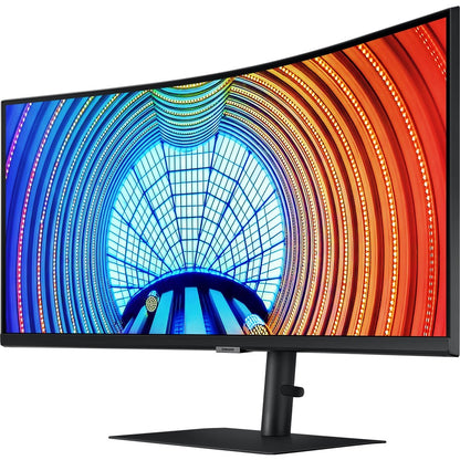 Samsung ViewFinity S6 S34A654UBN 34" UW-QHD Curved Screen LCD Monitor - 21:9 - Black LS34A654UBNXGO