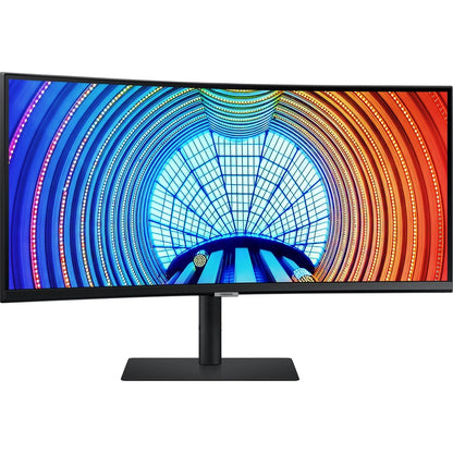 Samsung ViewFinity S6 S34A654UBN 34" UW-QHD Curved Screen LCD Monitor - 21:9 - Black LS34A654UBNXGO