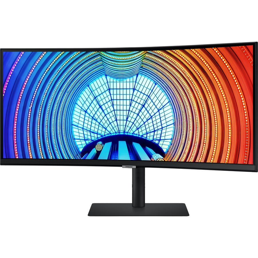 Samsung ViewFinity S6 S34A654UBN 34" UW-QHD Curved Screen LCD Monitor - 21:9 - Black LS34A654UBNXGO