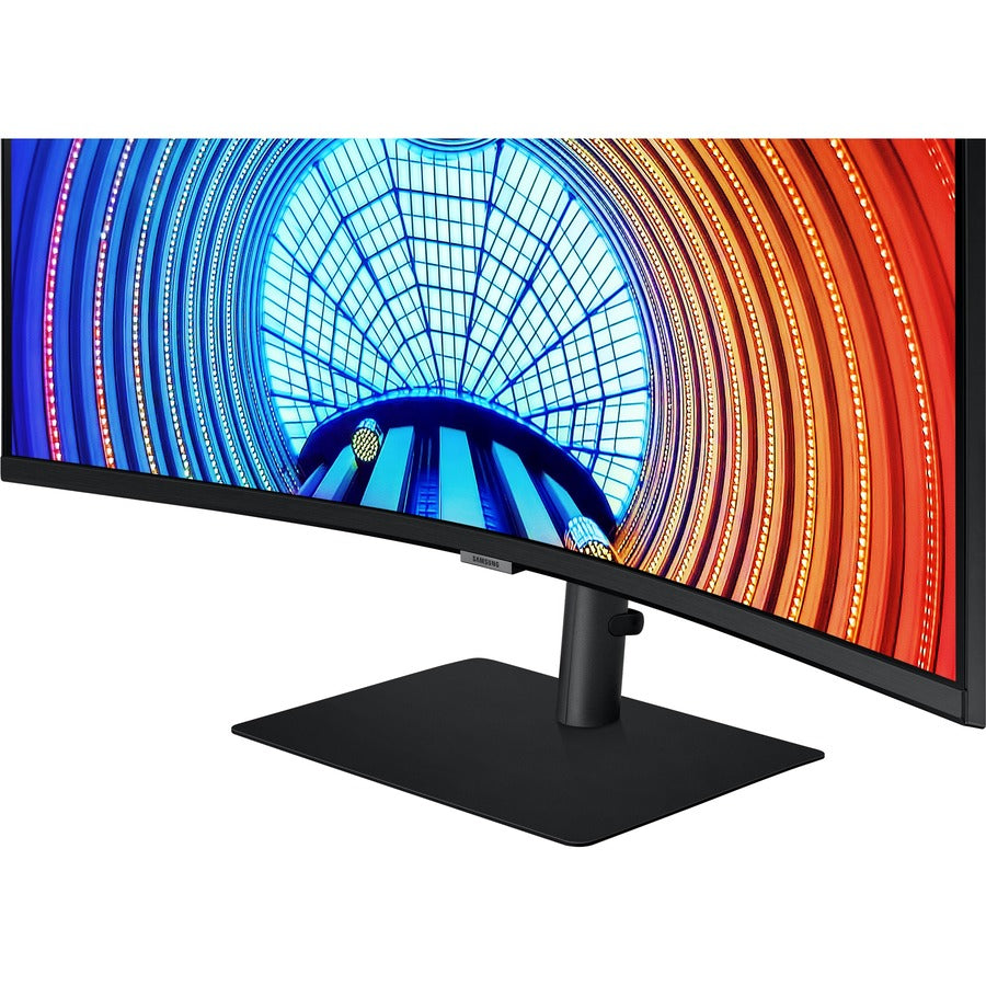 Samsung ViewFinity S6 S34A654UBN 34" UW-QHD Curved Screen LCD Monitor - 21:9 - Black LS34A654UBNXGO