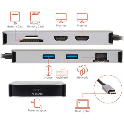 Tripp Lite U442-DOCK8G-GG Docking Station U442-DOCK8G-GG