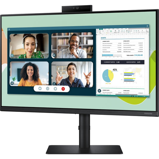 Samsung Professional S24A400VEN 24" Webcam Full HD LCD Monitor - 16:9 - Black LS24A400VENXZA