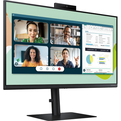 Samsung Professional S24A400VEN 24" Webcam Full HD LCD Monitor - 16:9 - Black LS24A400VENXZA