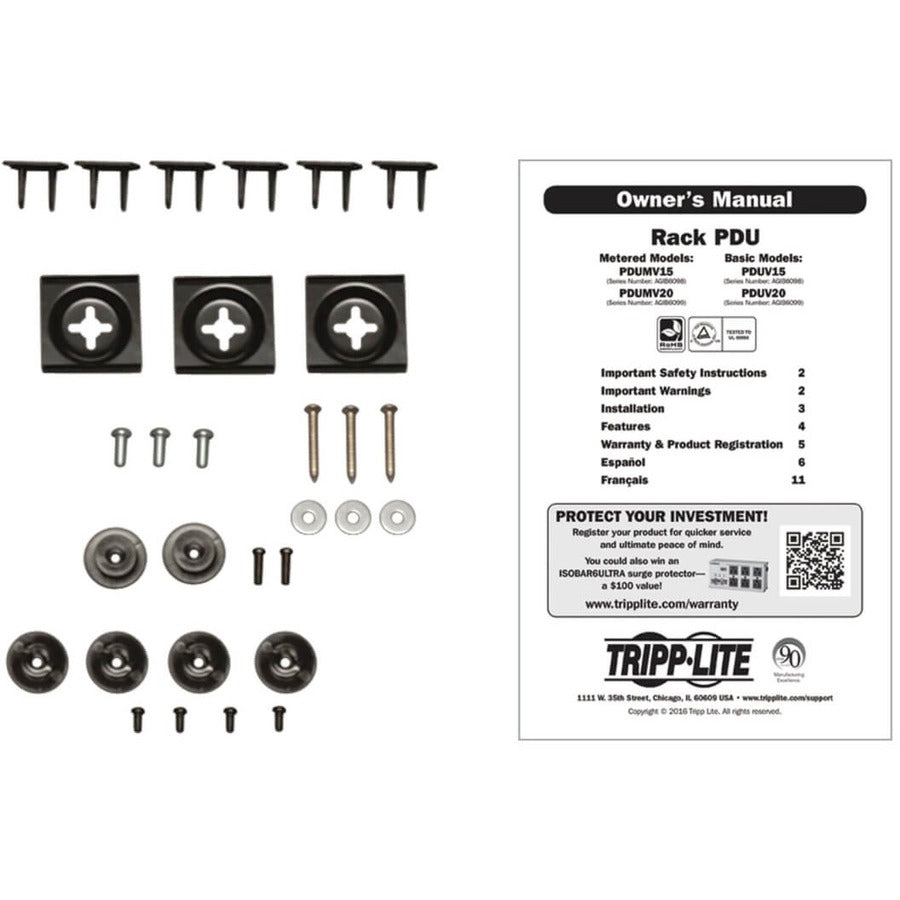 Tripp Lite PDUMV15 PDU Metered 120V 15A 16 Outlet PDUMV15