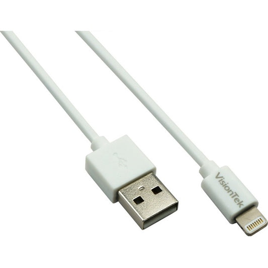 VisionTek Lightning to USB 2 Meter Cable White (M/M) 901199