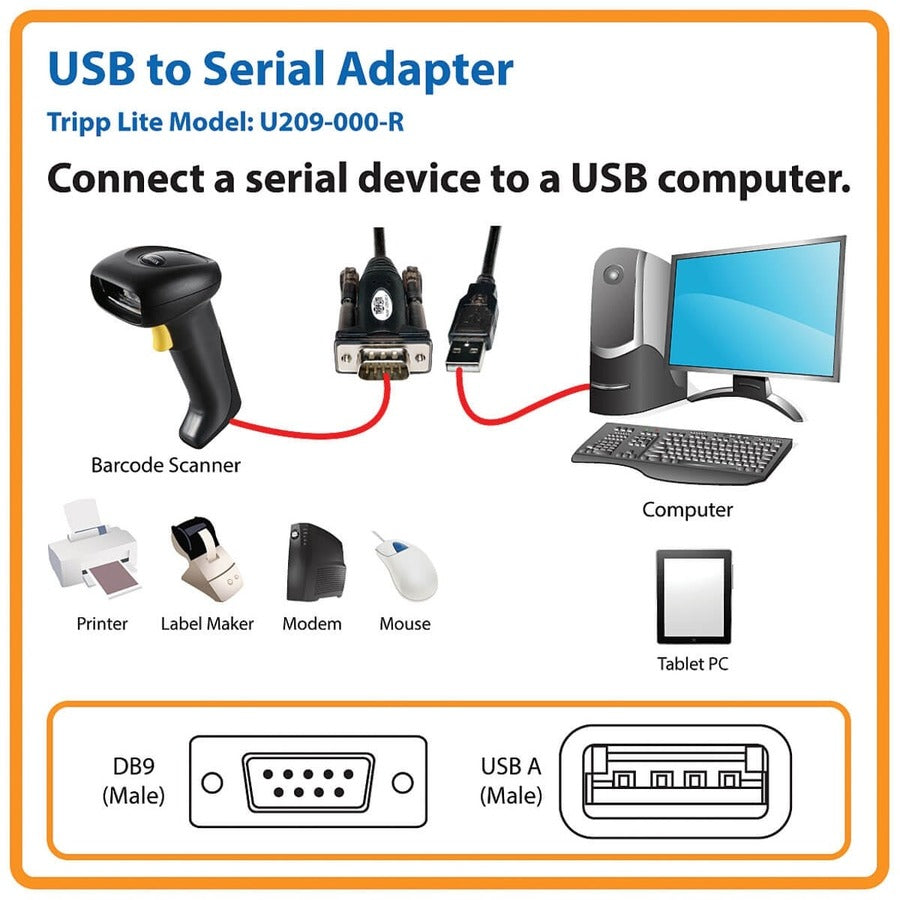 Tripp Lite USB 1.1 Serial Adapter U209-000-R