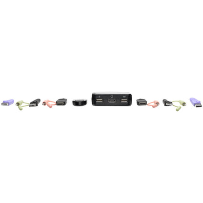 Tripp Lite B032-HUA2 2-Port USB/HD Cable KVM Switch B032-HUA2