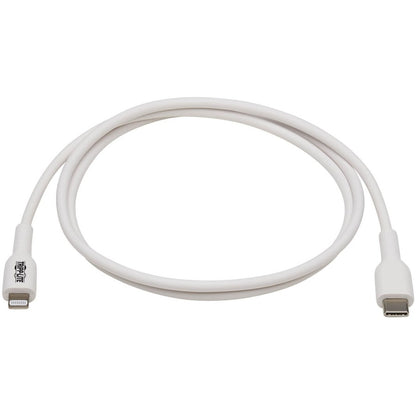 Tripp Lite Safe-IT M102AB-01M-WH Lightning/USB-C Data Transfer Cable M102AB-01M-WH