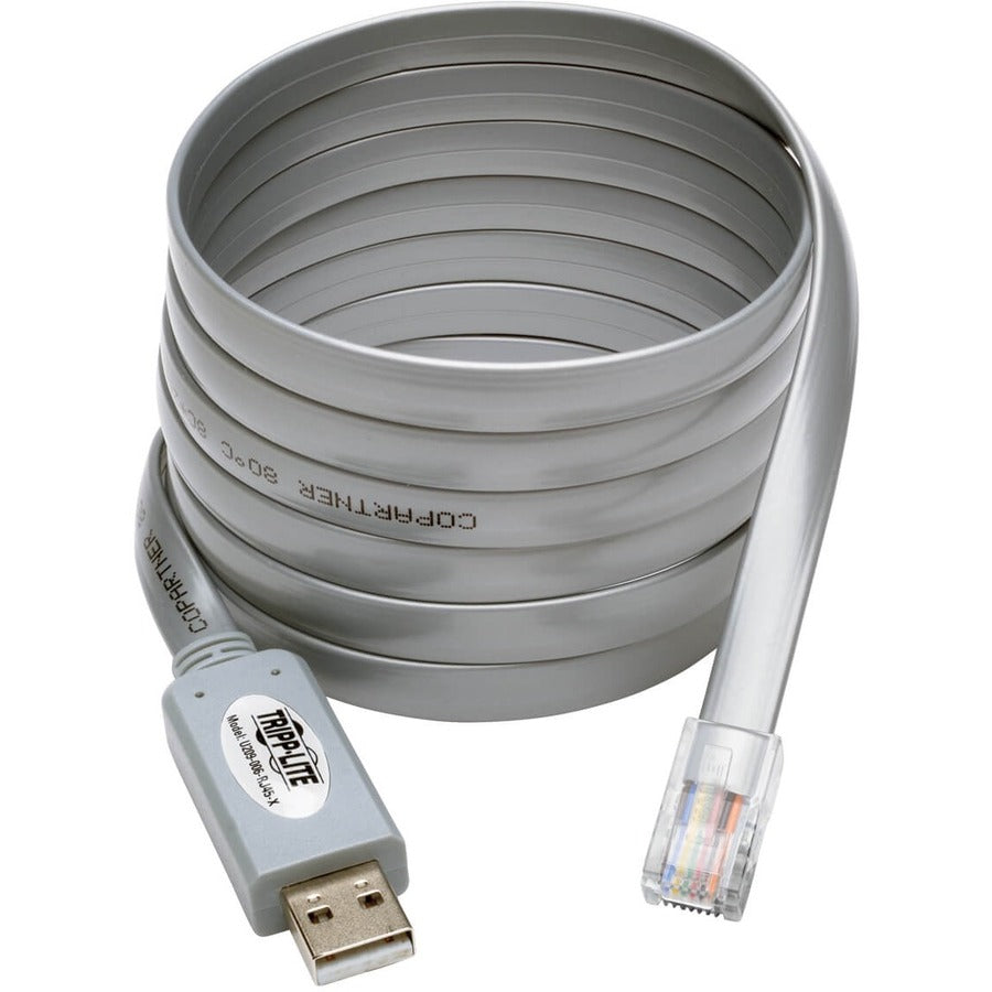 Tripp Lite USB to RJ45 Cisco Serial Rollover Cable, USB Type-A to RJ45 M/M, 6 ft. U209-006-RJ45-X