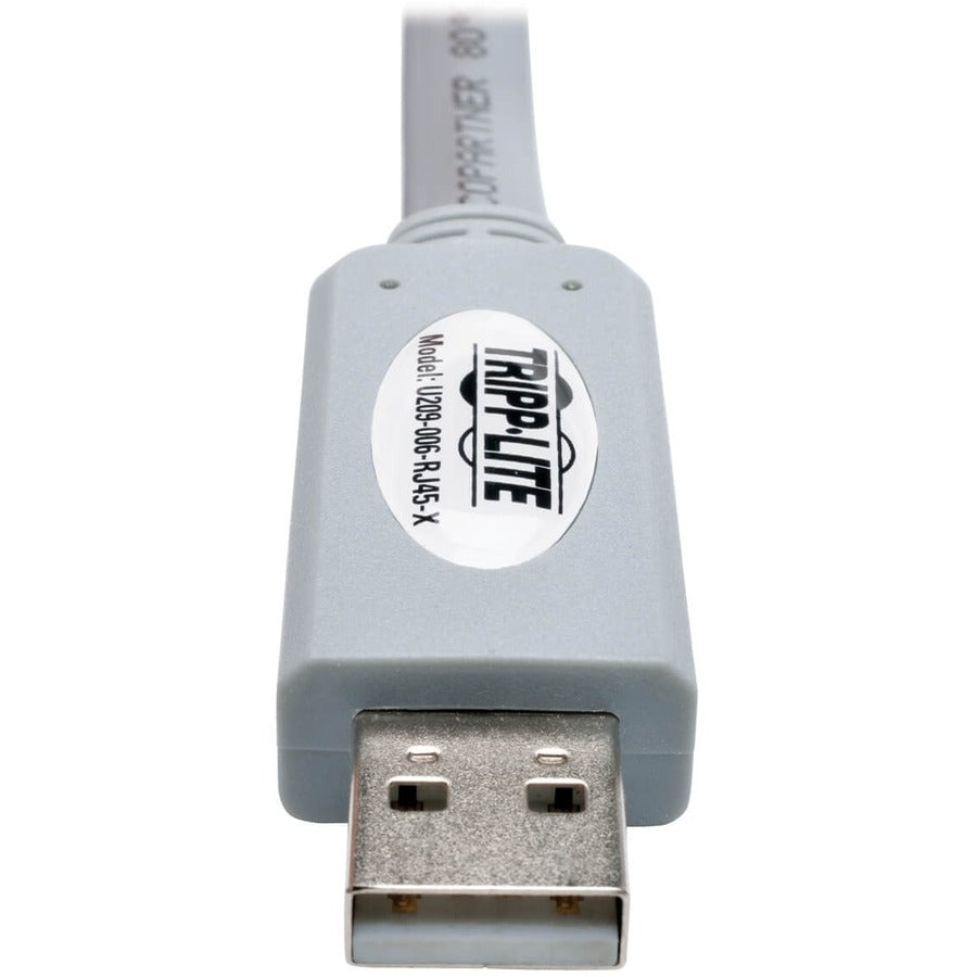 Tripp Lite USB to RJ45 Cisco Serial Rollover Cable, USB Type-A to RJ45 M/M, 6 ft. U209-006-RJ45-X