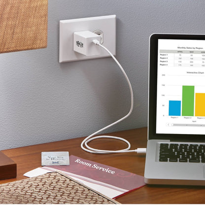 Tripp Lite 60W Compact USB-C Wall Charger - GaN Technology, USB-C Power Delivery 3.0 U280-W01-60C1-G