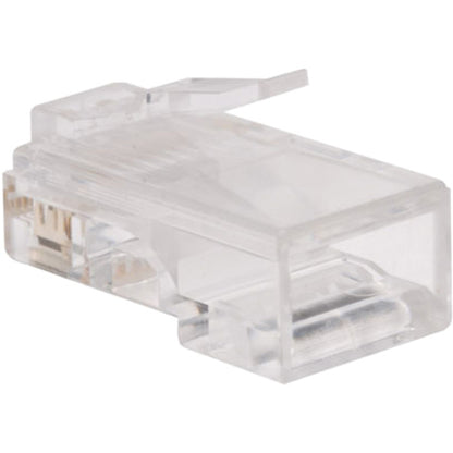 Tripp Lite N030-100-FL 100-Pack of RJ45 Plugs for Flat Solid / Stranded Conductor Cable N030-100-FL