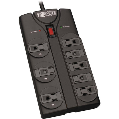 Tripp Lite Surge Protector Power Strip 8 Outlet 8 ' Cord Black 1440 J - 8 x NEMA 5-15R - 1800 VA - 1440 J - 120 V AC Input TLP808B