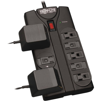 Tripp Lite Surge Protector Power Strip 8 Outlet 8 ' Cord Black 1440 J - 8 x NEMA 5-15R - 1800 VA - 1440 J - 120 V AC Input TLP808B