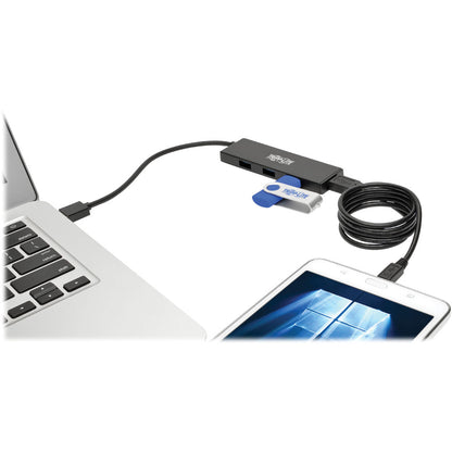 Tripp Lite U360-004-SLIM 4-Port Ultra-Slim Portable USB 3.0 SuperSpeed Hub U360-004-SLIM