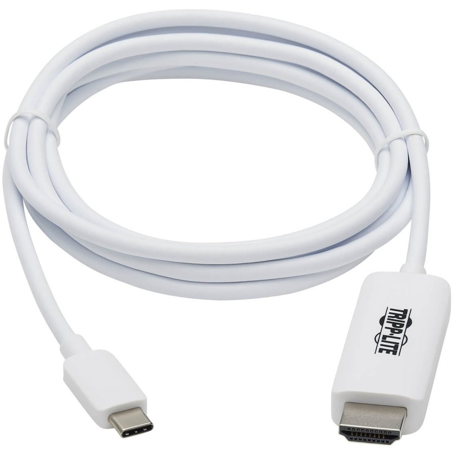 Tripp Lite U444-006-HWE USB-C to HDMI Adapter Cable, M/M, White, 6 ft. U444-006-HWE