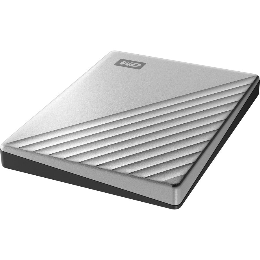 WD My Passport Ultra WDBKYJ0020BSL 2 TB Portable Hard Drive - External - Silver WDBKYJ0020BSL-WESN