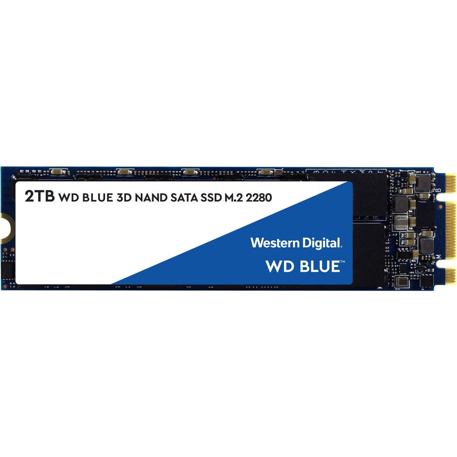 WD Blue 3D NAND 2TB PC SSD - SATA III 6 Gb/s M.2 2280 Solid State Drive WDS200T2B0B