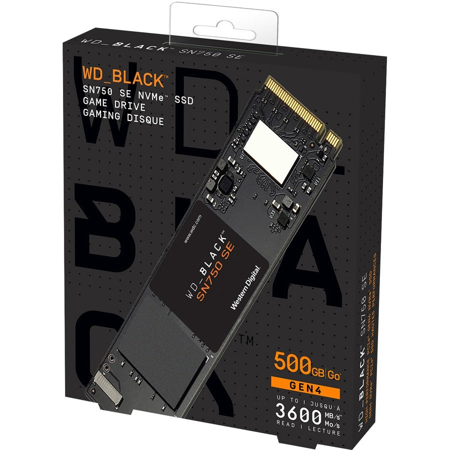 WD Black SN750 WDS500G1B0E 500 GB Solid State Drive - M.2 2280 Internal - PCI Express NVMe (PCI Express NVMe 4.0) WDS500G1B0E