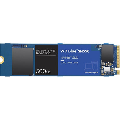 WD Blue SN550 WDS500G2B0C 500 GB Solid State Drive - M.2 2280 Internal - PCI Express NVMe (PCI Express NVMe 3.0 x4) WDS500G2B0C