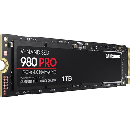 Samsung 980 PRO MZ-V8P1T0B/AM 1 TB Solid State Drive - M.2 2280 Internal - PCI Express NVMe (PCI Express NVMe 4.0 x4) MZ-V8P1T0B/AM