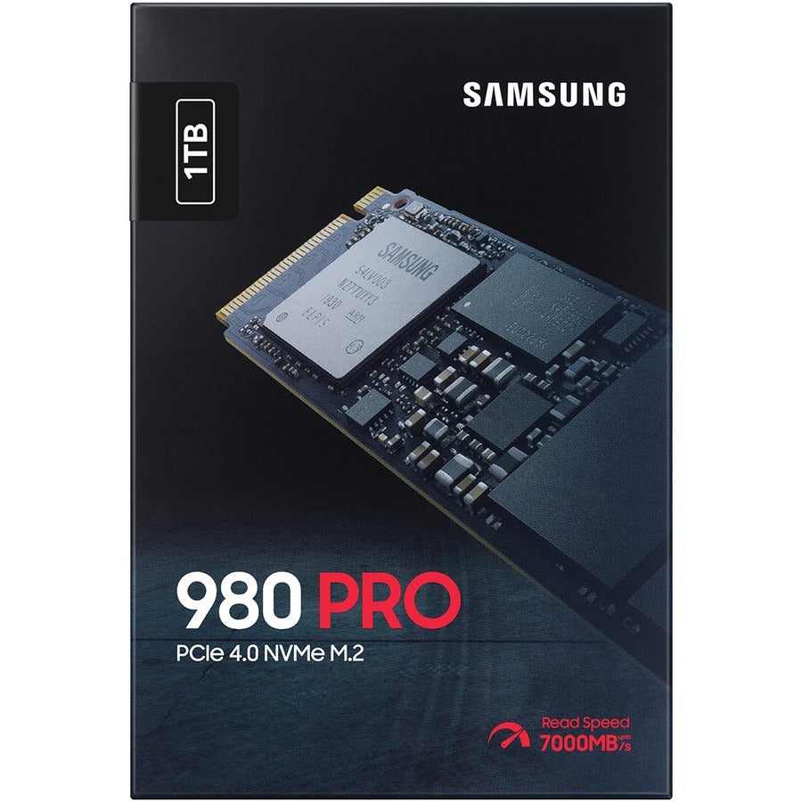 Samsung 980 PRO MZ-V8P1T0B/AM 1 TB Solid State Drive - M.2 2280 Internal - PCI Express NVMe (PCI Express NVMe 4.0 x4) MZ-V8P1T0B/AM