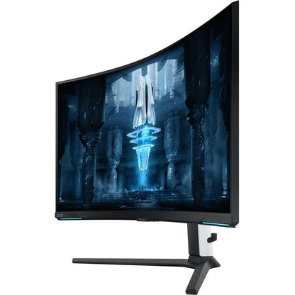 Samsung Odyssey Neo G8 S32BG852NN 32" 4K UHD Curved Screen Quantum Mini LED Gaming LCD Monitor - 16:9 - White, Black LS32BG852NNXGO