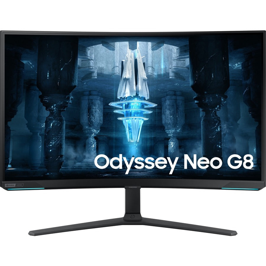 Samsung Odyssey Neo G8 S32BG852NN 32" 4K UHD Curved Screen Quantum Mini LED Gaming LCD Monitor - 16:9 - White, Black LS32BG852NNXGO