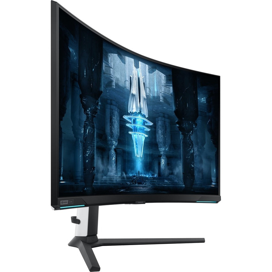 Samsung Odyssey Neo G8 S32BG852NN 32" 4K UHD Curved Screen Quantum Mini LED Gaming LCD Monitor - 16:9 - White, Black LS32BG852NNXGO