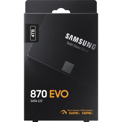 Samsung 870 EVO MZ-77E4T0B/AM 4 TB Solid State Drive - 2.5" Internal - SATA (SATA/600) MZ-77E4T0B/AM