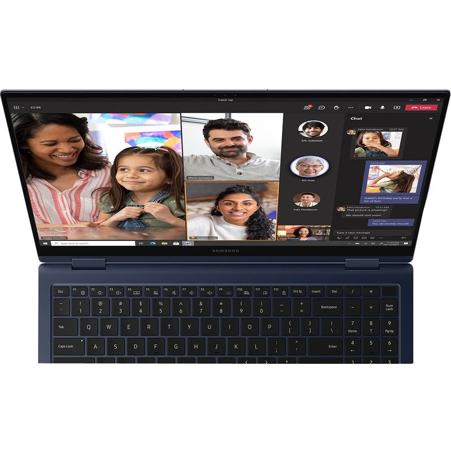 Samsung Galaxy Book Pro 360 NP950QDB-KB2CA 15.6" Touchscreen Convertible 2 in 1 Notebook - Full HD - 1920 x 1080 - Intel Core i7 11th Gen i7-1165G7 Quad-core (4 Core) 2.80 GHz - 8 GB Total RAM - 512 GB SSD - Navy Blue NP950QDB-KB2CA