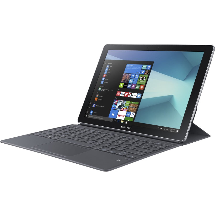 Samsung Galaxy Book SM-W723 12" Touchscreen Detachable 2 in 1 Notebook - 2160 x 1440 - Intel Core i5 7th Gen Dual-core (2 Core) 2.50 GHz - 8 GB Total RAM - 256 GB SSD - Silver SM-W723NZKAXAC