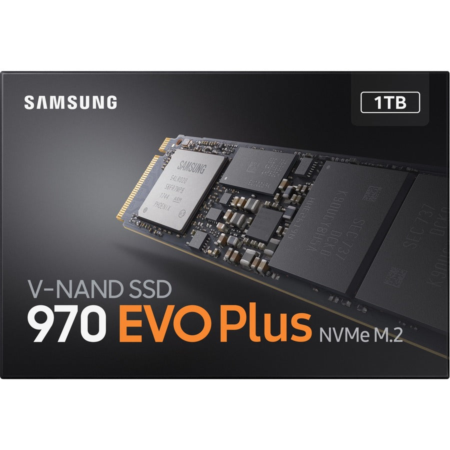 Samsung 970 EVO Plus 1 TB Solid State Drive - M.2 2280 Internal - PCI Express NVMe (PCI Express NVMe 3.0 x4) MZ-V7S1T0B/AM