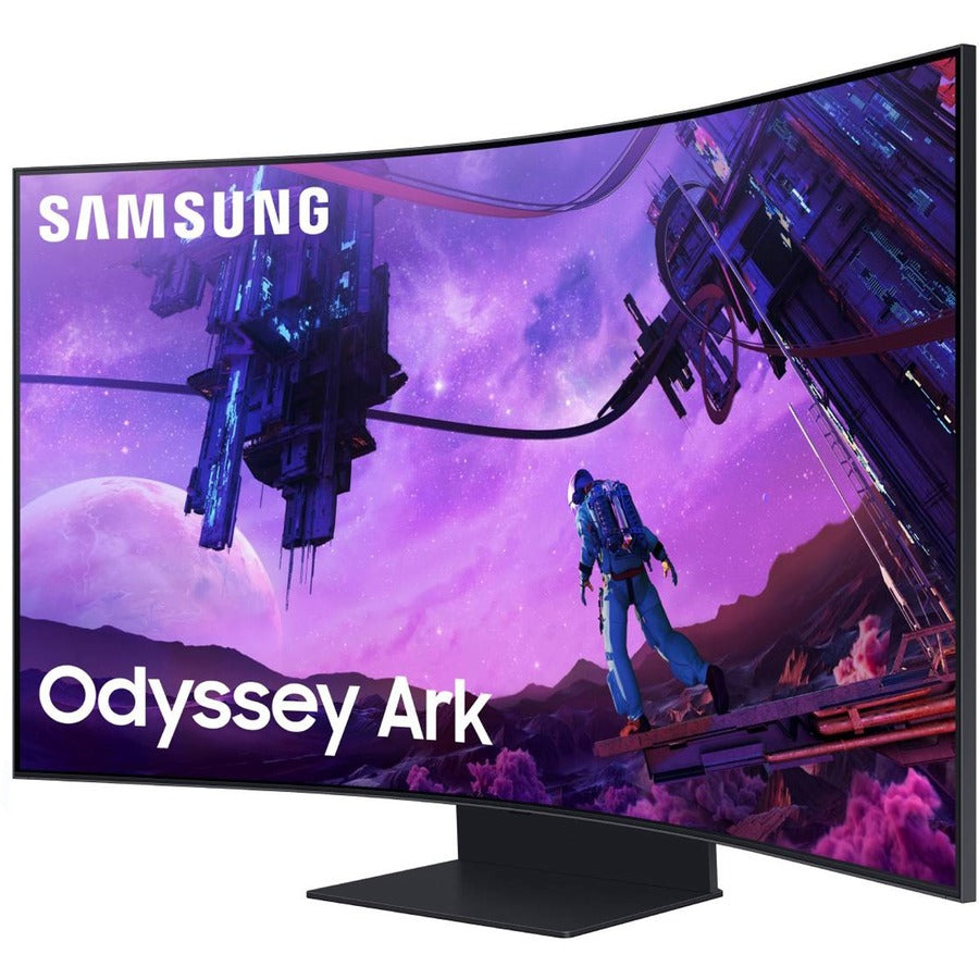 Samsung Odyssey Ark S55BG970NN 55" 4K UHD Curved Screen Quantum Mini LED Gaming LCD Monitor - 16:9 - Black LS55BG970NNXGO