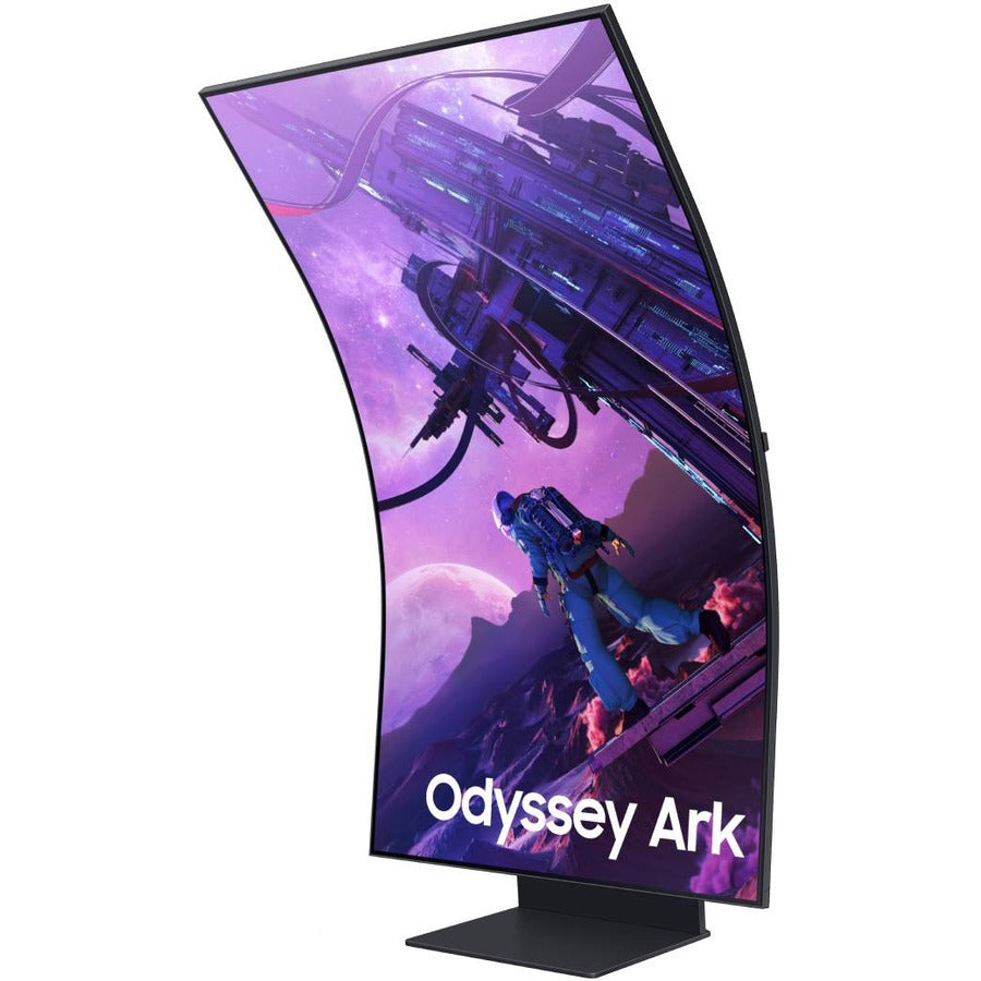 Samsung Odyssey Ark S55BG970NN 55" 4K UHD Curved Screen Quantum Mini LED Gaming LCD Monitor - 16:9 - Black LS55BG970NNXGO