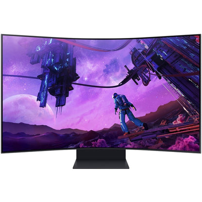 Samsung Odyssey Ark S55BG970NN 55" 4K UHD Curved Screen Quantum Mini LED Gaming LCD Monitor - 16:9 - Black LS55BG970NNXGO