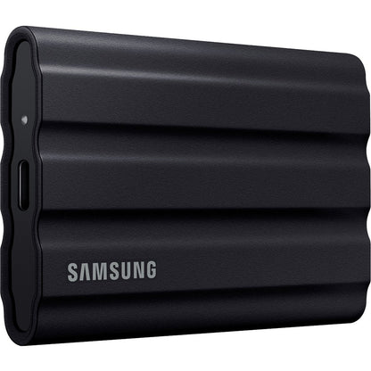 Samsung T7 MU-PE2T0S/AM 2 TB Portable Rugged Solid State Drive - External - Black MU-PE2T0S/AM