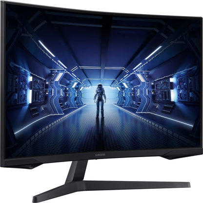 Samsung Odyssey G5 C27G55TQWN 27" WQHD Curved Screen Gaming LCD Monitor - 16:9 - Black LC27G55TQWNXZA