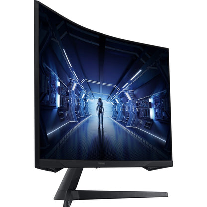 Samsung Odyssey G5 C27G55TQWN 27" WQHD Curved Screen Gaming LCD Monitor - 16:9 - Black LC27G55TQWNXZA