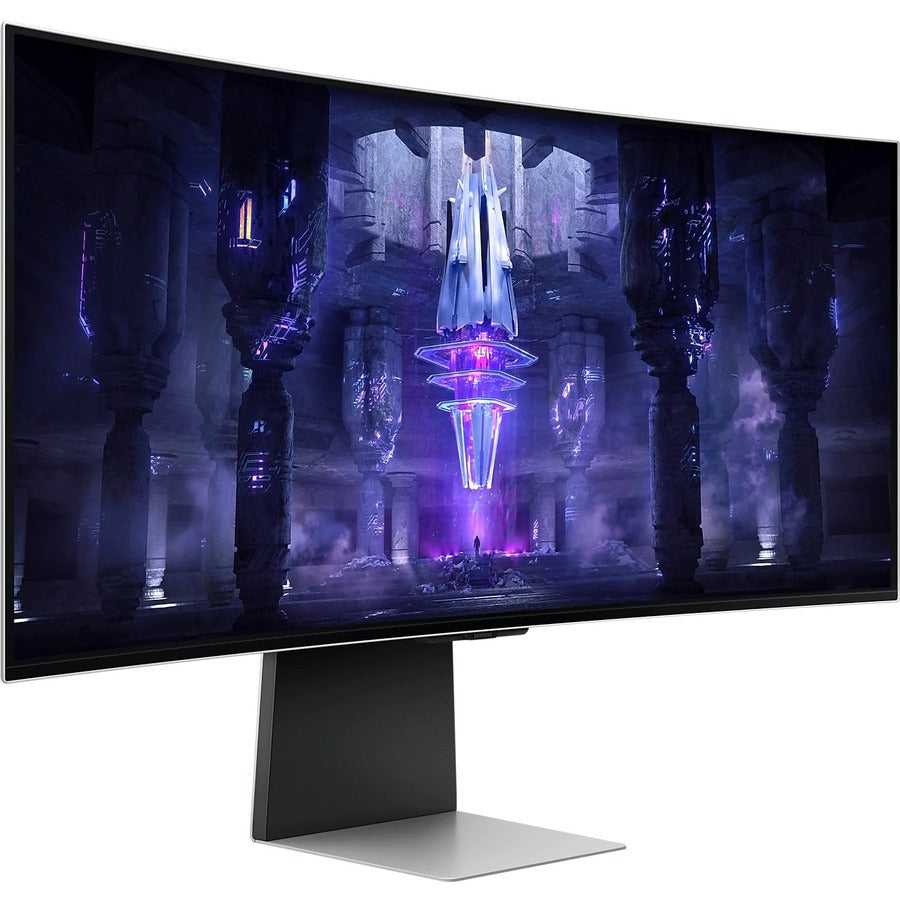 Samsung Odyssey G8 S34BG850SN 34" UW-QHD Curved Screen Gaming OLED Monitor - 21:9 - Silver LS34BG850SNXZA