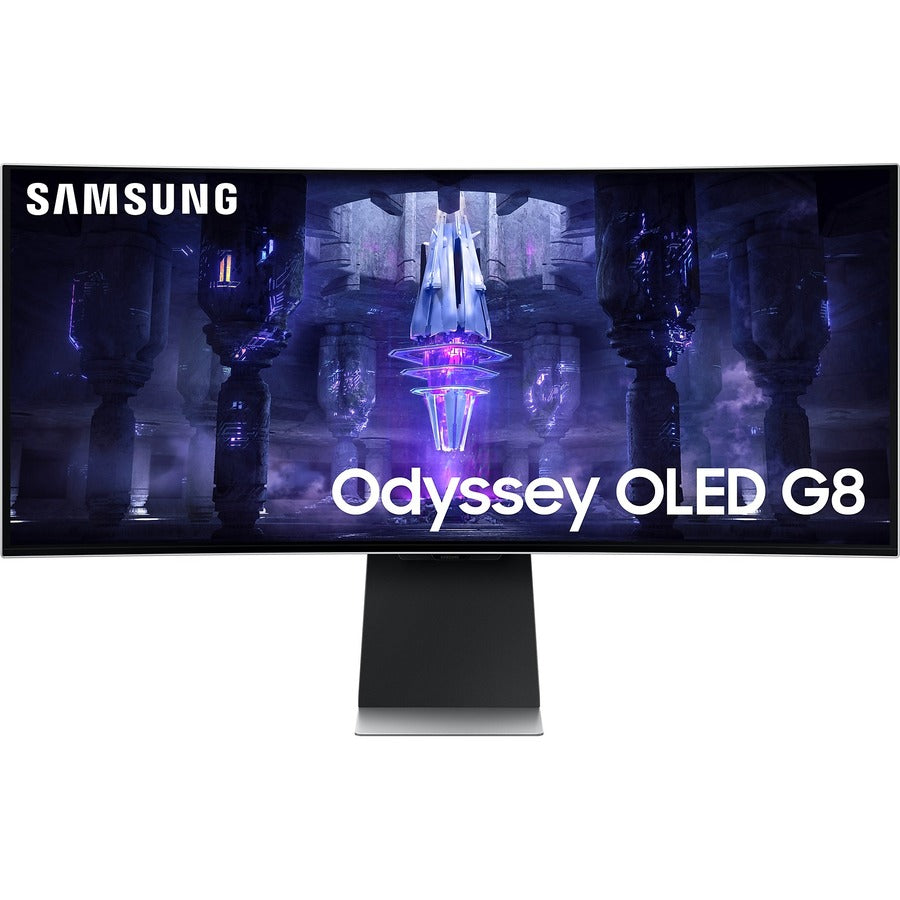 Samsung Odyssey G8 S34BG850SN 34" UW-QHD Curved Screen Gaming OLED Monitor - 21:9 - Silver LS34BG850SNXZA