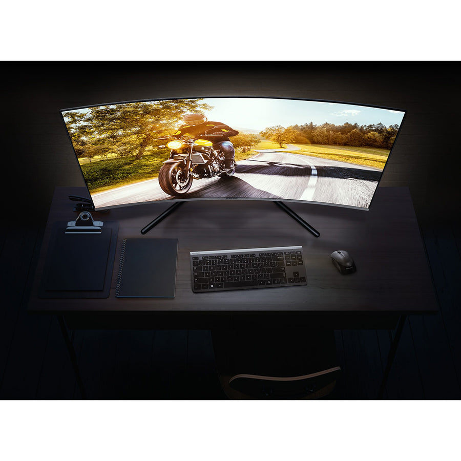 Samsung U32R590CWN 32" 4K UHD Curved Screen LCD Monitor - 16:9 - Dark Blue Gray LU32R590CWNXZA