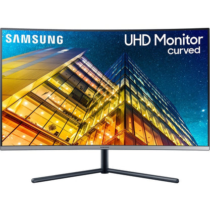 Samsung U32R590CWN 32" 4K UHD Curved Screen LCD Monitor - 16:9 - Dark Blue Gray LU32R590CWNXZA